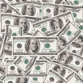 Cadeau drôle motif dollar moderne nom personnalisé