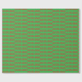 Cadeau Drôle Noël Dit Envelopper Papier (Plat)