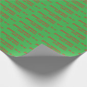 Cadeau Drôle Noël Dit Envelopper Papier (Coin)