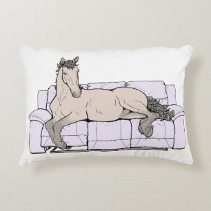 Cadeau drôle pour amateur de chevaux - Coussin fan
