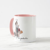 Cadeau drôle pour elle, Tasse Cadeau de Shopaholic (Devant gauche)