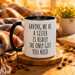 Cadeau Drôle pour Tasse de Sœur Cadeau pour Sœurs