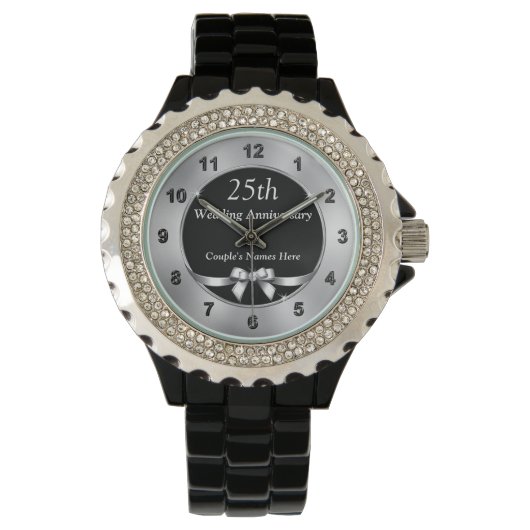 Cadeau du 25e anniversaire pour femme, Montre de l (devant)