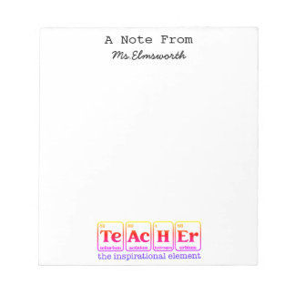 Cadeau du Bloc-notes stationnaire personnalisé de