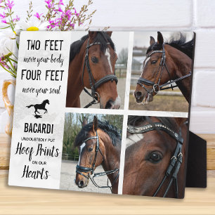 Cadeau du Cheval Photo Collage Plaque