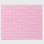 Cadeau Échelles de justice | Papier à enveloppement rose (Plat)