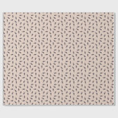 Cadeau Éclair - Papier à enveloppement beige (Plat)