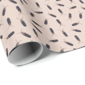 Cadeau Éclair - Papier à enveloppement beige (Coin rond)