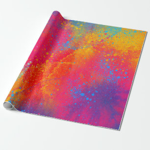 Cadeau Éclatement du papier d'enveloppement de couleur