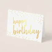 Cadeau een glanzende gelukkige verjaardag! folie kaarten (Voorkant)