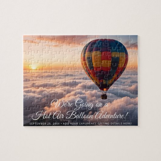 Cadeau een luchtballon ervaring! legpuzzel (Horizontaal)
