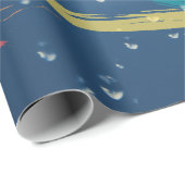 Cadeau Effet de goutte d'eau vive Papier à brosse (Coin rond)