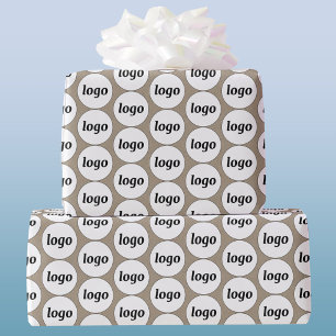 Cadeau Effet papier Brown simple Logo Business Motif