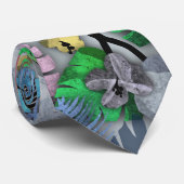 Cadeau Électricien Cravate Tropical Hawaïen (Roulé)