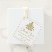 Cadeau Élégance dorée Favoriser les étiquettes (En situation)