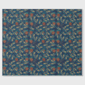 Cadeau Elégance du pin d'or : Papier d'enveloppement de N (Plat)