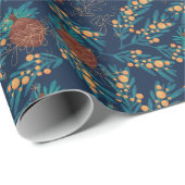 Cadeau Elégance du pin d'or : Papier d'enveloppement de N (Coin rond)