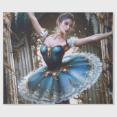 Cadeau Elégant Ballerina Design Anniversaire Papier Cadea (Plat)