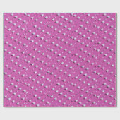Cadeau Élégant blanc Snowflakes Wrapper Papier (Plat)