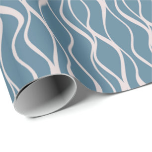 Cadeau Élégant Contemporain Wavy Lines Wrapy Papier