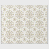 Cadeau Élégant flocon de neige Fête Papier d'enveloppemen (Plat)