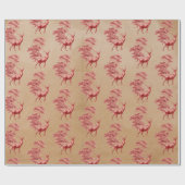 Cadeau Elégant Kraft papier Red Deer en forêt (Plat)