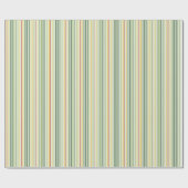 Cadeau Élégant Nostalgic Retro Stripes papier d'enveloppe (Plat)