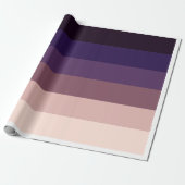 Cadeau Élégant papier d'enrobage dégradé de mauve (Déroulé)