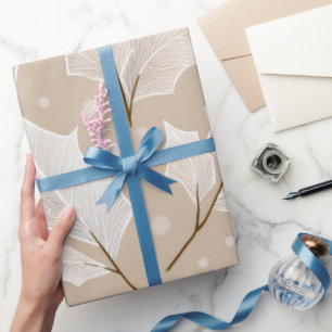 Cadeau Élégant papier d'enveloppement de feuille blanche