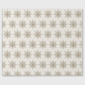 Cadeau Élégant papier d'enveloppement de Noël rustique (Plat)