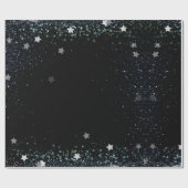 Cadeau Élégant PAPIER EN WRAPPER noir Brighten (Plat)