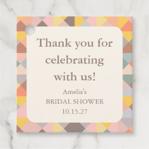 Cadeau Élégantes Étiquettes de Remerciement pour Baby Sho