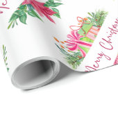 Cadeau Éléments de Noël Joyeux papier d'enveloppement de  (Coin rond)