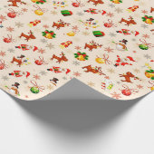 Cadeau Éléments de Noël Papier Motif (Coin)