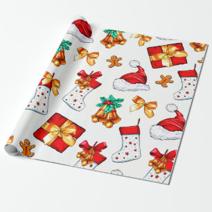 Cadeau Éléments de Noël tendance Papier Motif d'enveloppe