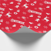 Cadeau Éléments du papier rouge de Noël (Coin)