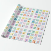 Cadeau Éléments mignons enveloppent le papier (Déroulé)