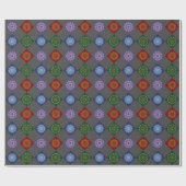 Cadeau Éléments Papier d'enveloppement Mandalas (Plat)