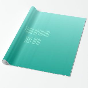 Cadeau Émeraude Gradient papier d'emballage de texte pers