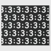 Cadeau Emoticon face chat : 3 Papier d'enveloppement (Plat)