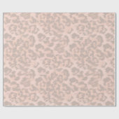 Cadeau Empreinte de léopard beige. papier d'emballage (Plat)