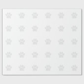 Cadeau Empreinte de patte de chien coupé en papier (Plat)