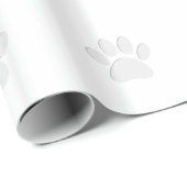 Cadeau Empreinte de patte de chien coupé en papier (Coin rond)