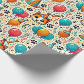 Cadeau Empreintes de pattes de chats papier d'enveloppeme (Coin)