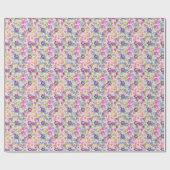 Cadeau Empreintes sur papier d'enveloppement rose (Plat)