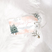 Cadeau en favor voor babyborrel in de winter cadeaulabel