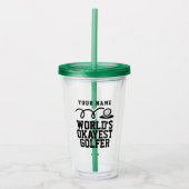 Cadeau en verre de golf de culbuteur acrylique (Devant)