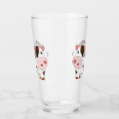 Cadeau en verre de petite vache (Gauche)