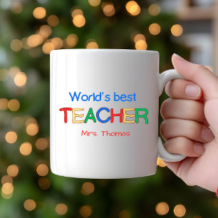 Cadeau enseignant personnalisé Mug pour enseignant