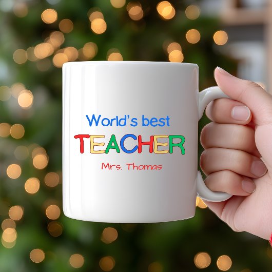 Cadeau enseignant personnalisé Mug pour enseignant